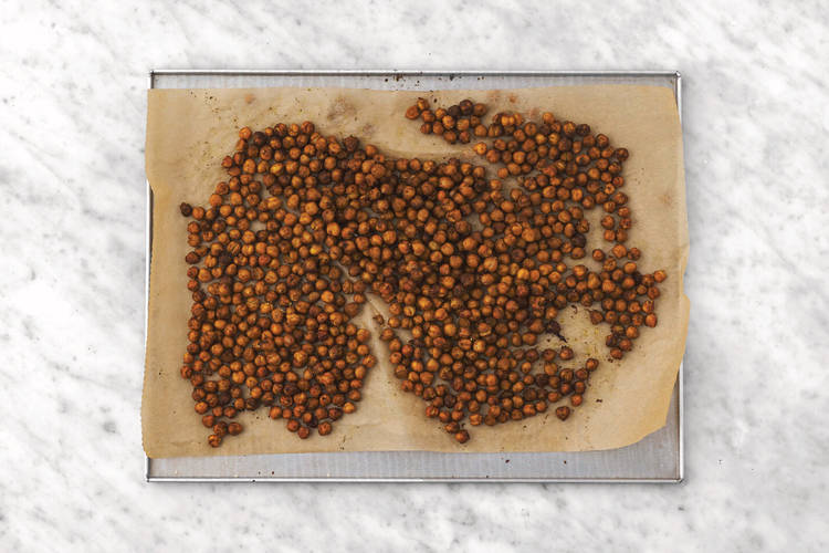 Roast the chickpeas