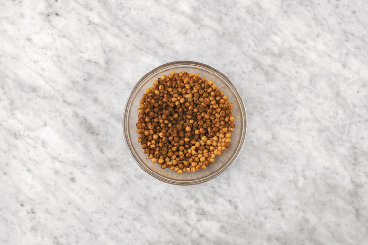 Flavour the chickpeas