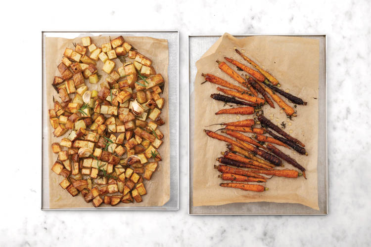 Roast the veggies