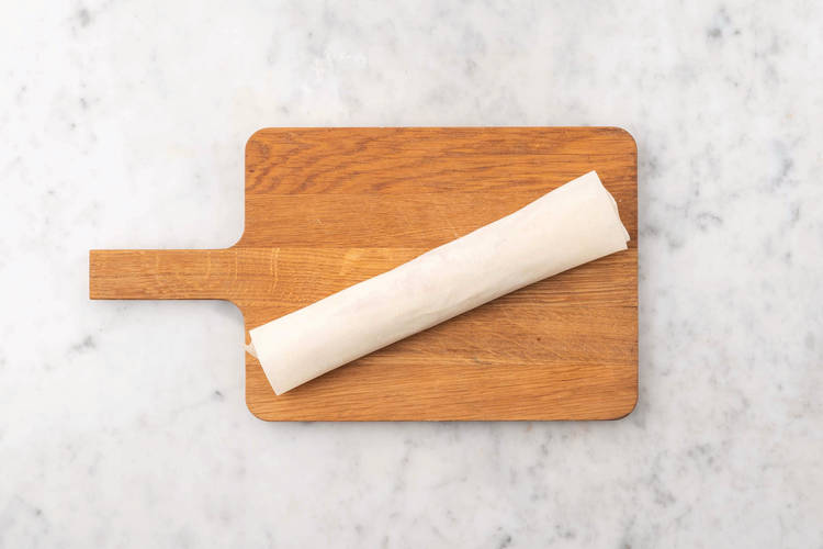 Assemble the sausage rolls