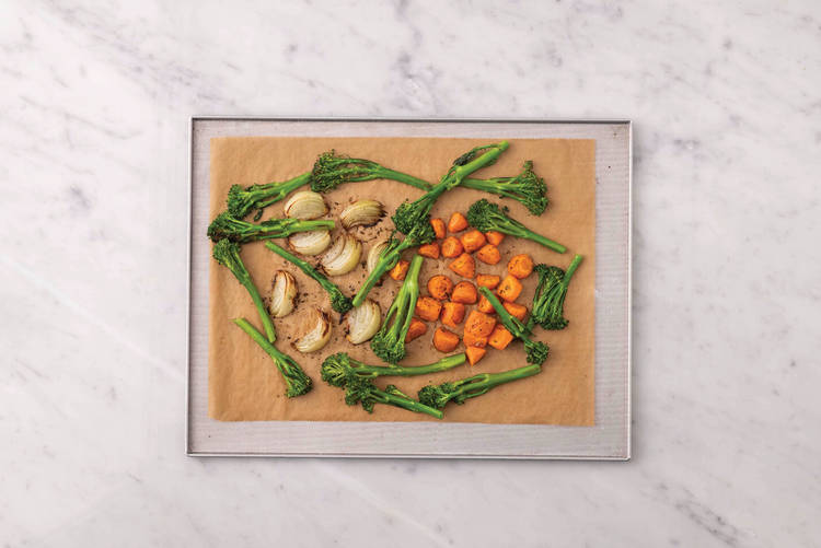 Roast the veggies