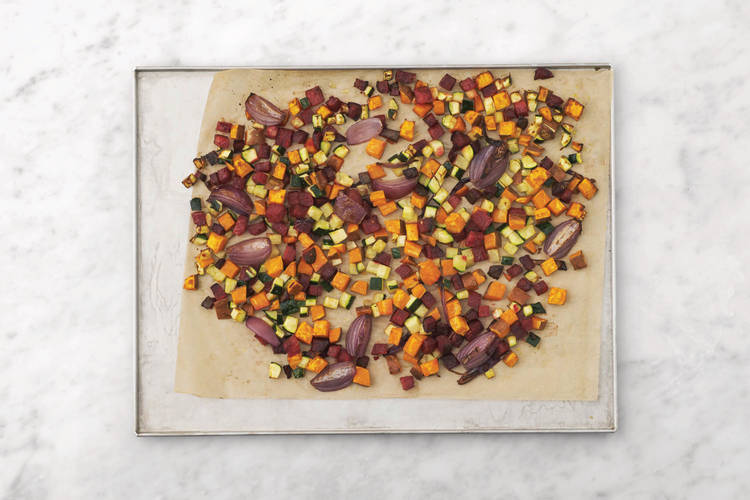 Roast the veggies