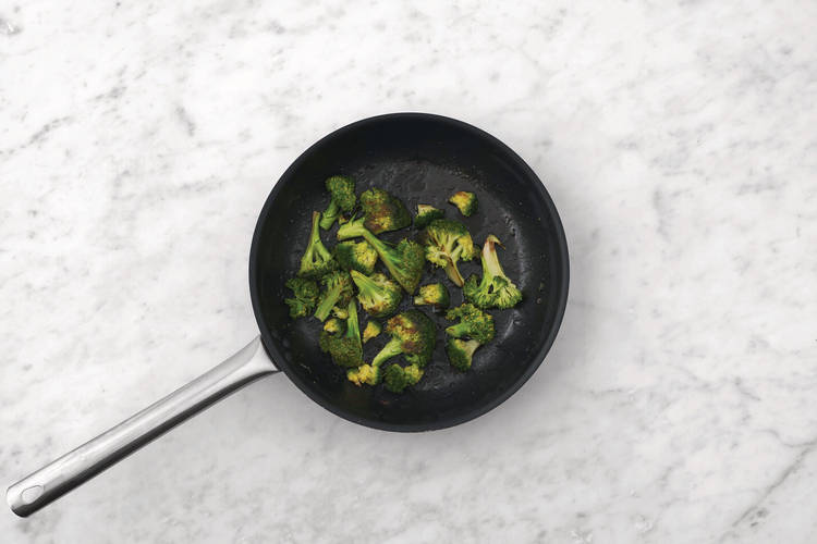 Cook the garlicky broccoli