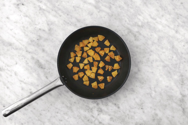 Char the pineapple & get prepped