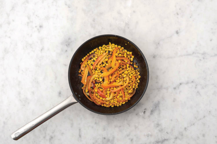 Cook the veggies