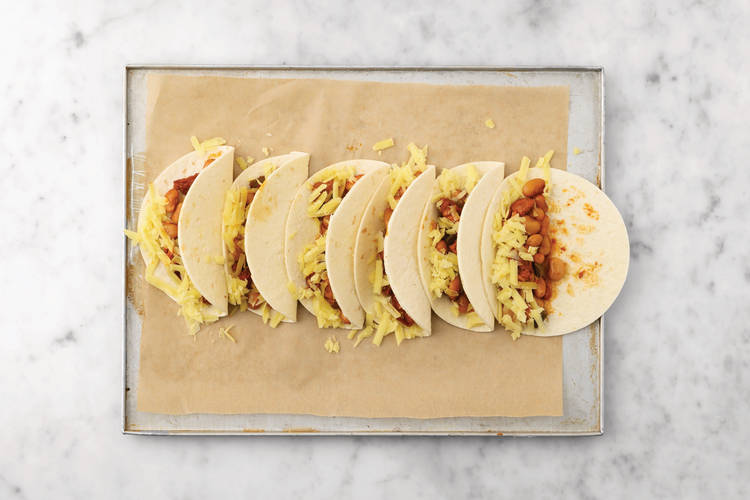 Make the quesadillas