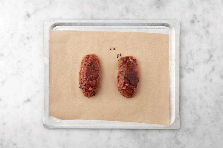 Bake the meatloaves