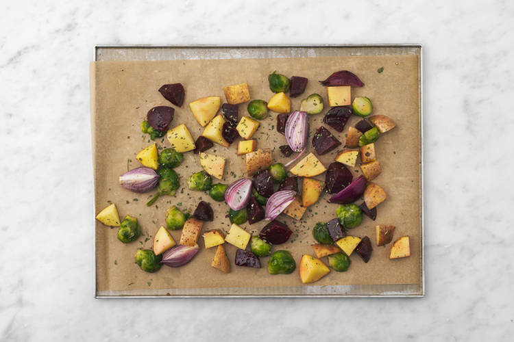 Roast the veggies
