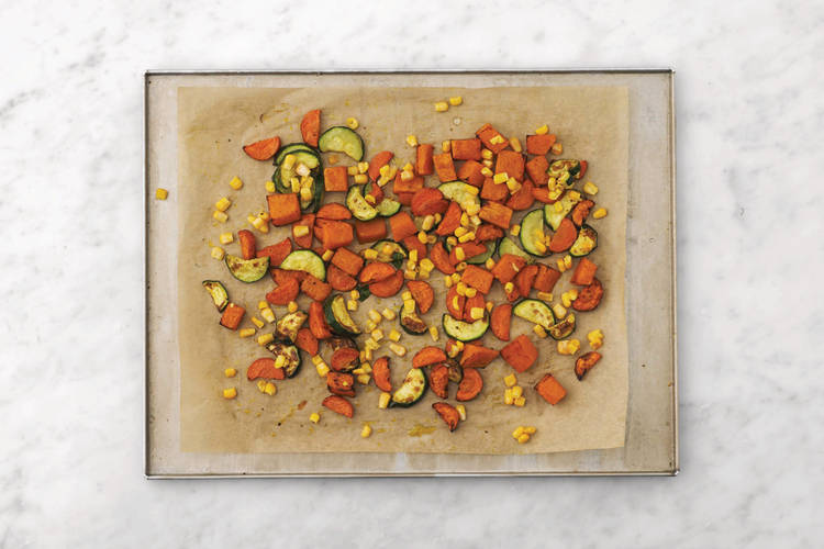 Roast the veggies