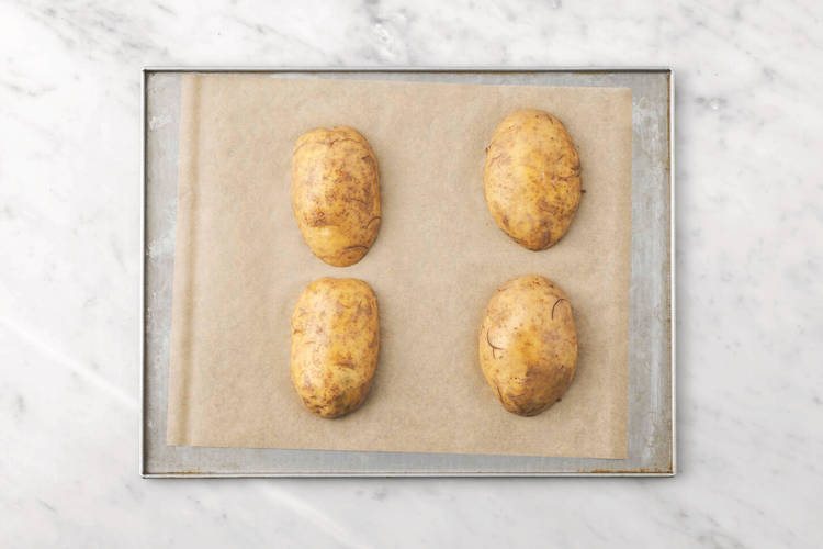 Bake the jacket potato 