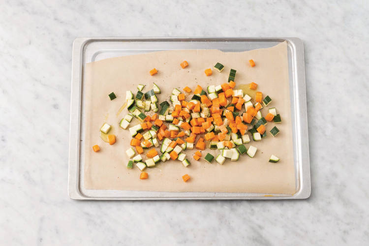 Roast the veggies