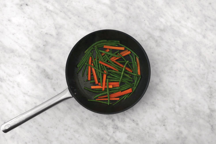 Cook the veggies