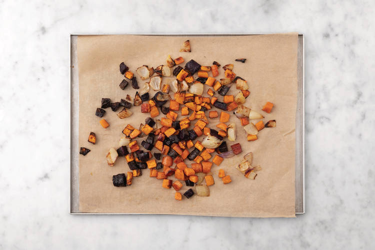 Roast the veggies