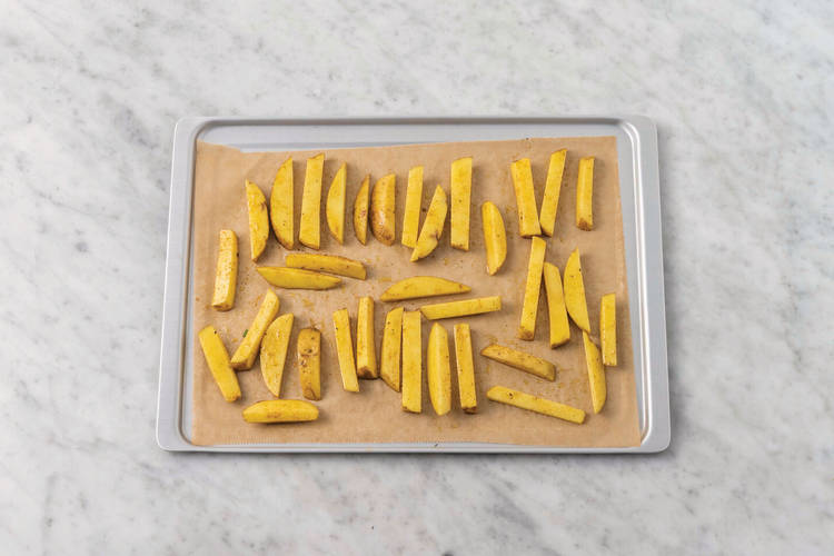 Bake the fries