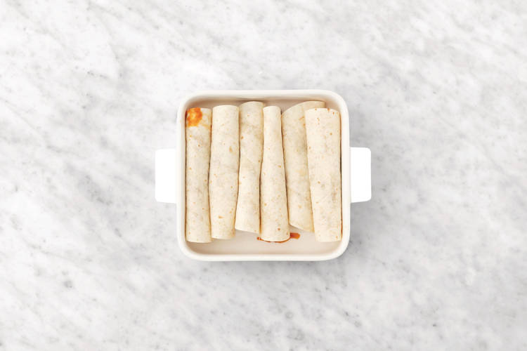 Bake the enchiladas