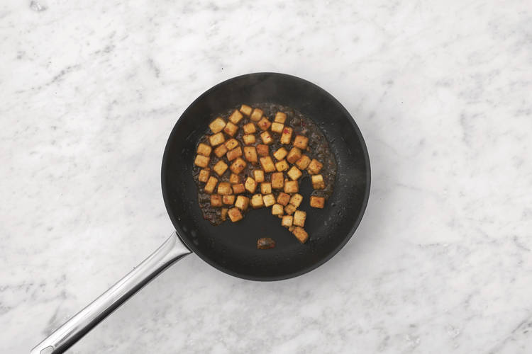 Cook the tofu