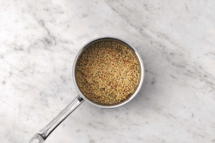Cook the couscous