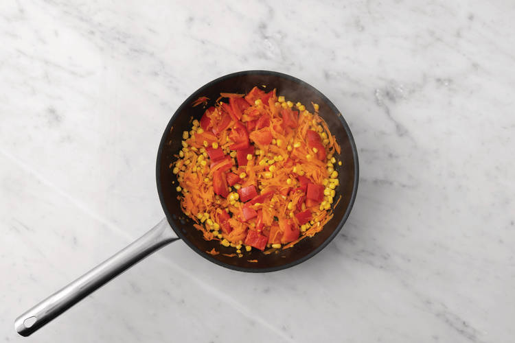 Cook the veggies