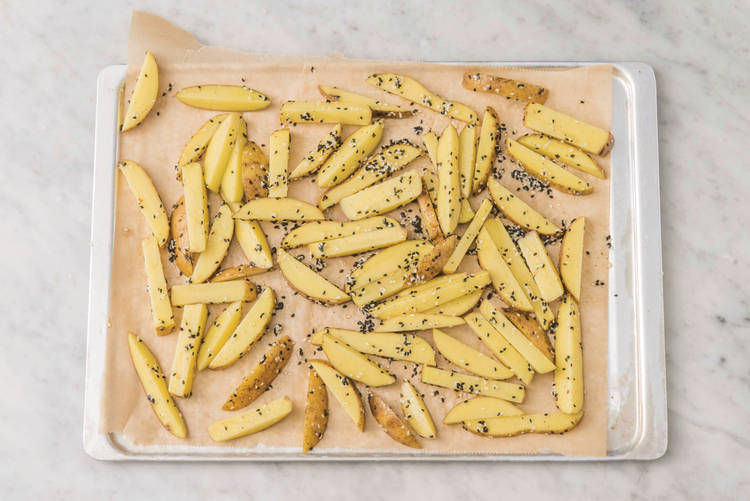 Bake the fries