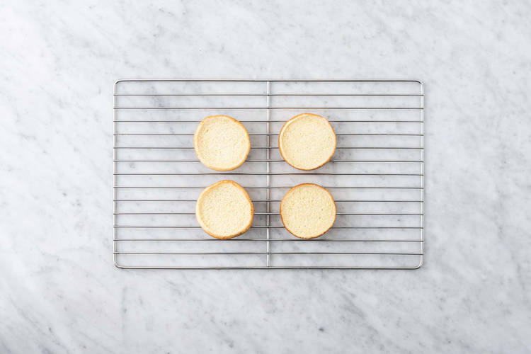 Bake the burger buns