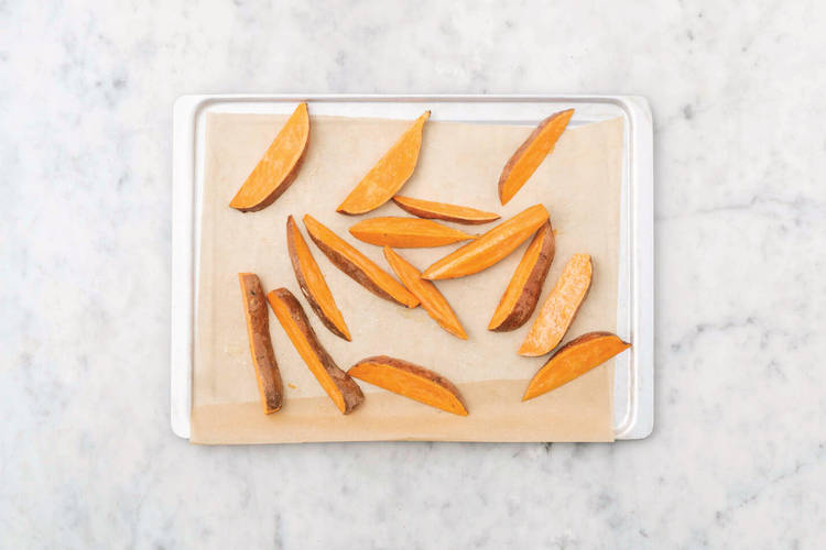 Bake the wedges