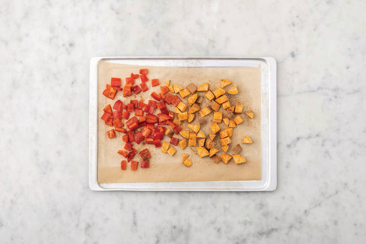Roast the veggies