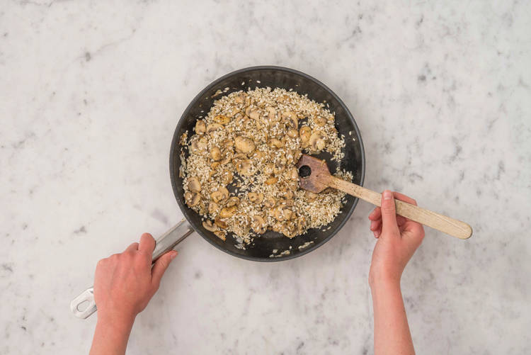 Start the risotto