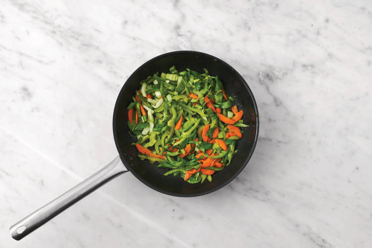 Cook veggies