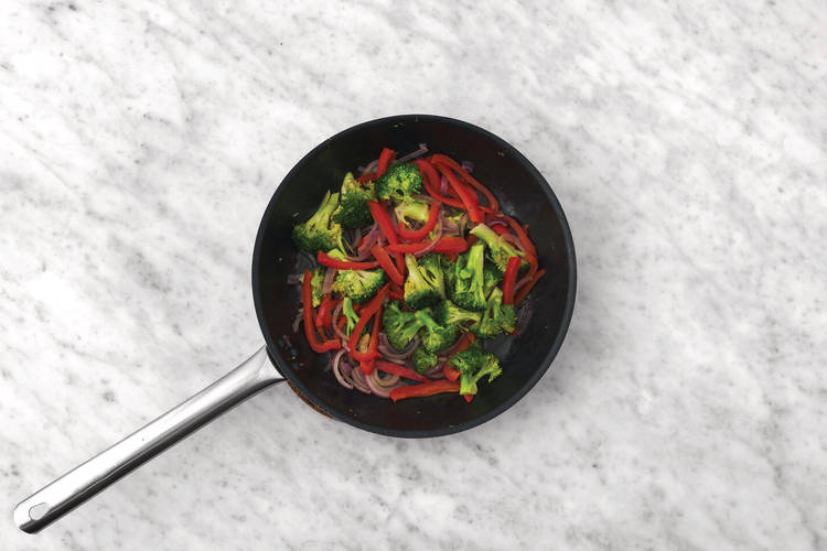 Cook the veggies