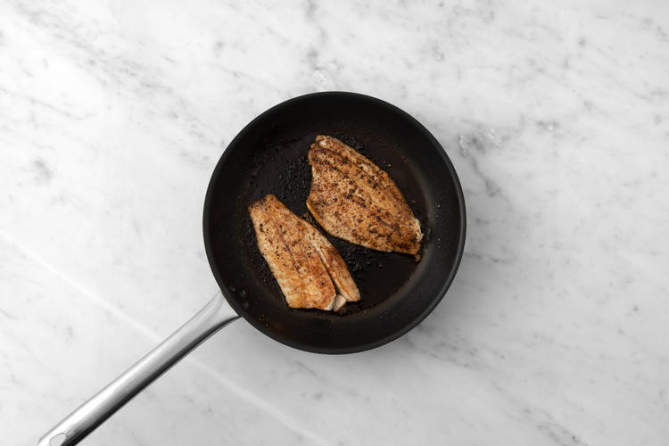Cook the salmon
