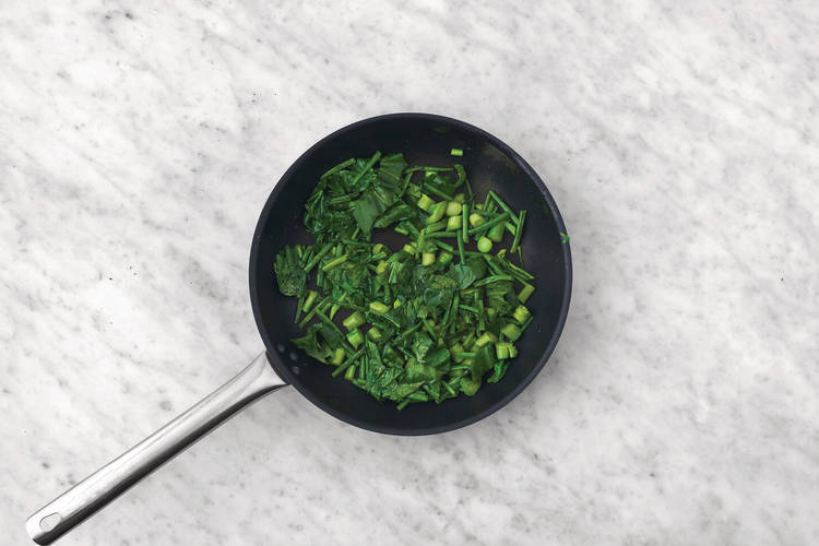 Cook the veggies