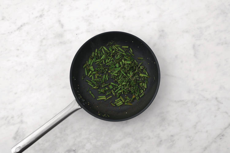 Cook the greens