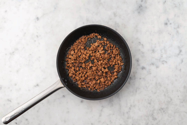 Cook the veggie mince