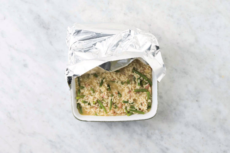 Bake the risotto
