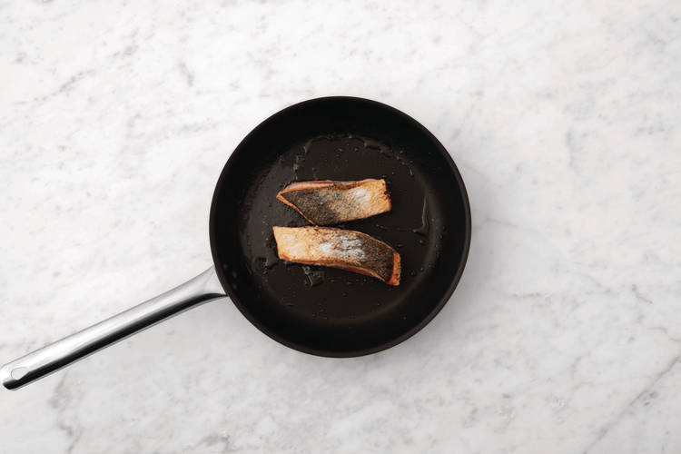 Cook the salmon