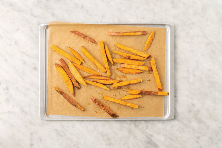 Bake the fries