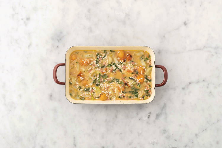 Bake the risotto