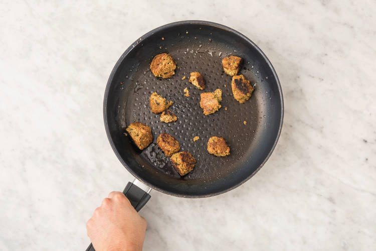 Cook the falafel