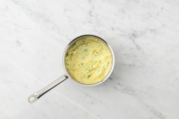 Make the parsley mash