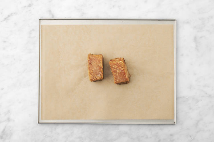 Start the pork belly