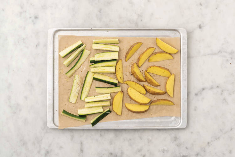 Bake the wedges