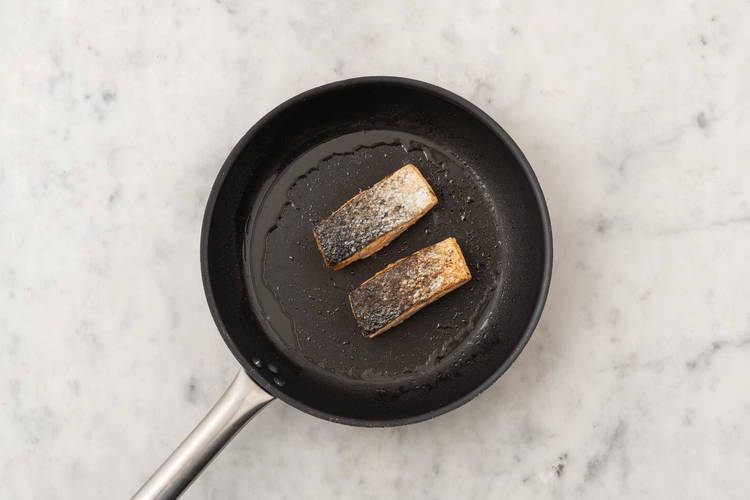 Cook the salmon