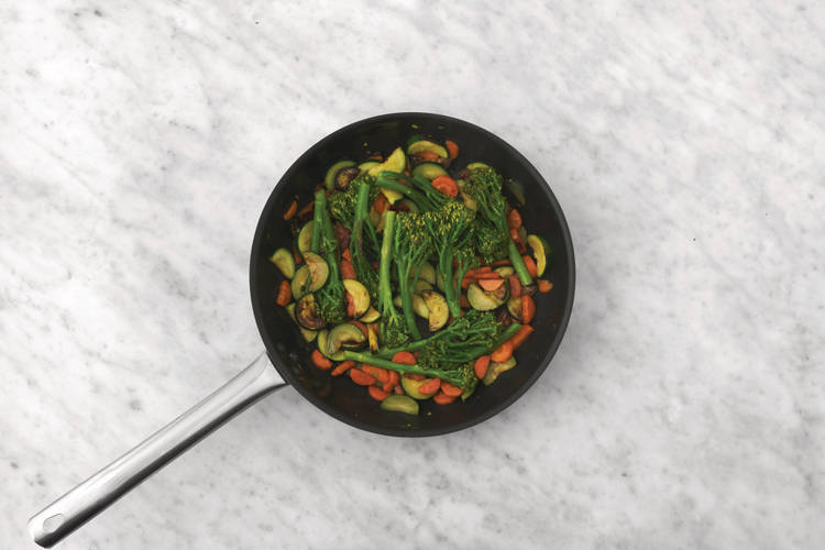 Steam the veggies