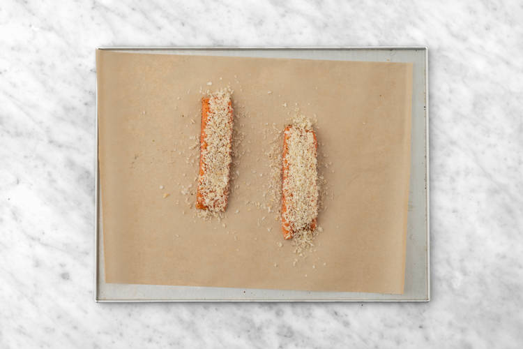 Cook the salmon