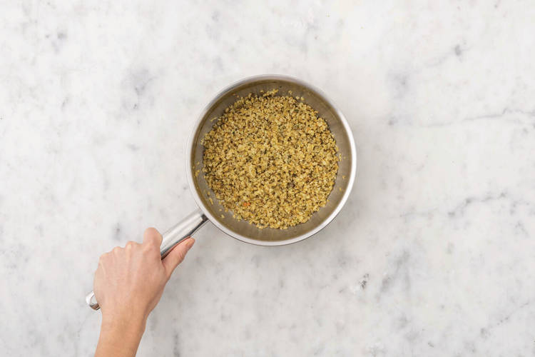 Cook the pearl couscous