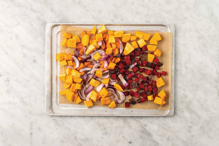 Roast the veggies