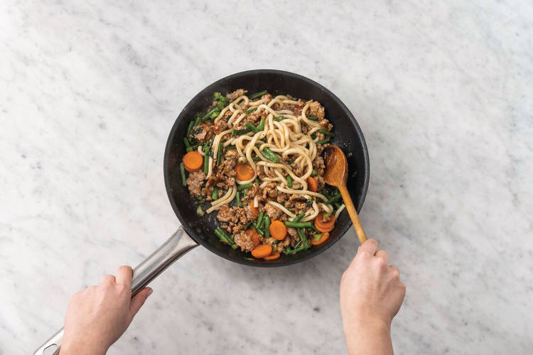 Finish the stir-fry
