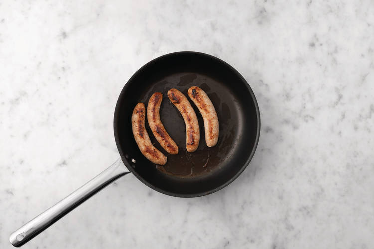 Bake the sausages