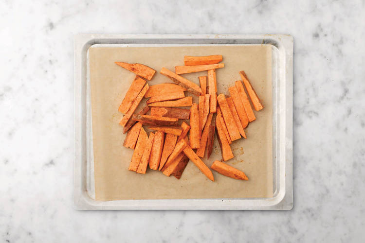 Bake the fries