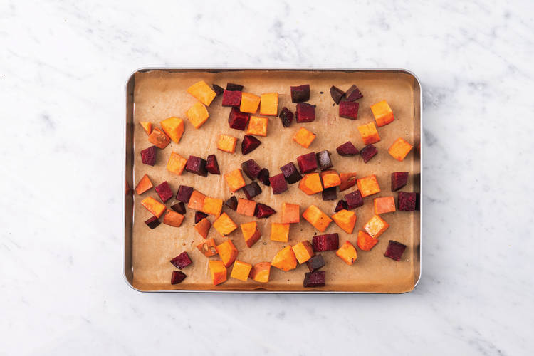 Roast the veggies